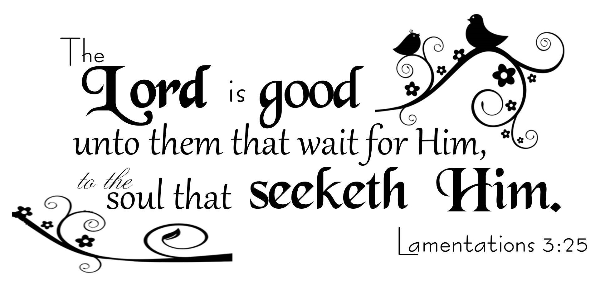 Lamentations 3:25